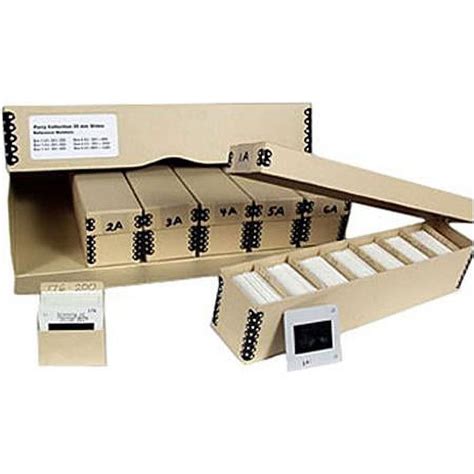 35mm Slide Storage File System, Includes 48 Slide Trays, 6 Slide Boxes, 50 Slide Dividers ...