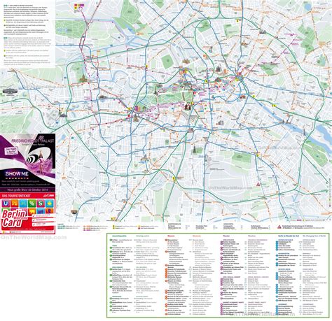 Berlin sightseeing map - City sightseeing berlin map (Germany)