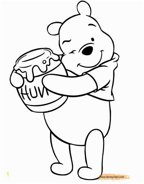 Winnie the Pooh with Honey Coloring Pages | divyajanani.org