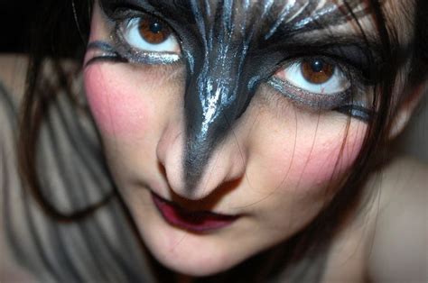 Raven Makeup Lady Raven by MrWerewolf.deviantart.com | Bird makeup, Amazing halloween makeup ...