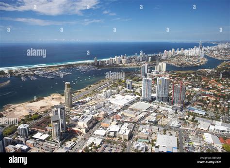 Southport Gold Coast Queensland Australia aerial Stock Photo - Alamy