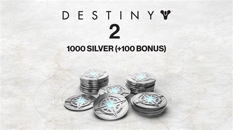 1000 (+100 Bonus) Destiny 2 Silver - Epic Games Store