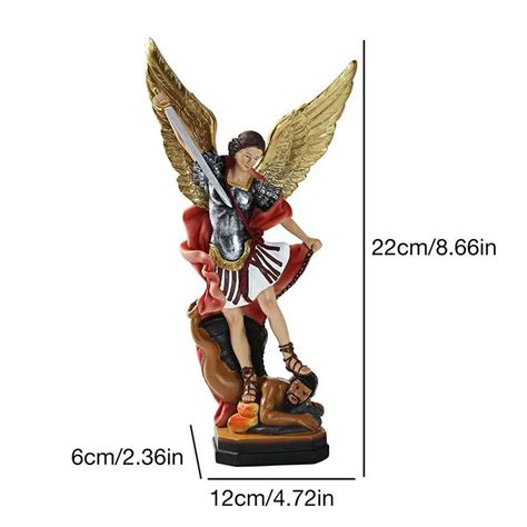 San Miguel Archangel Colored Statue – HighEmporium.com