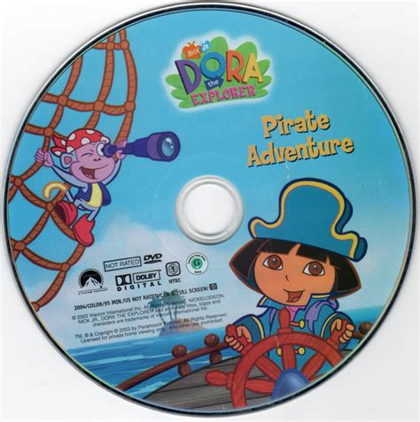 Dora The Explorer Pirate Adventure - Scanned DVD Labels - dora pirate032 :: DVD Covers