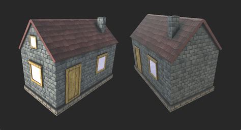 3d model house blender