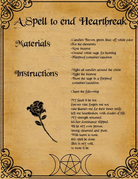 A Spell To End Heartbreak by minimissmelissa on deviantART | Witchcraft ...