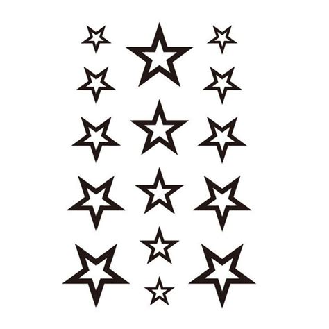 5 Point Star Tattoo Designs - template