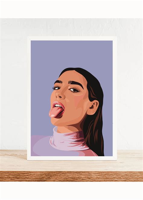 Dua Lipa Poster Fan Art Dua Lipa Merch Don't Start - Etsy