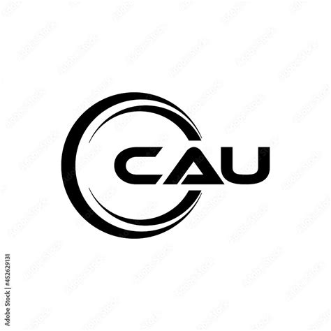 CAU letter logo design with white background in illustrator, vector logo modern alphabet font ...