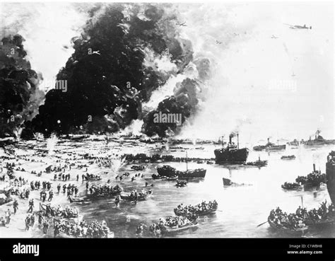 The Evacuation of Dunkirk France, Dunkirk, 1940 painting by Charles Stock Photo, Royalty Free ...