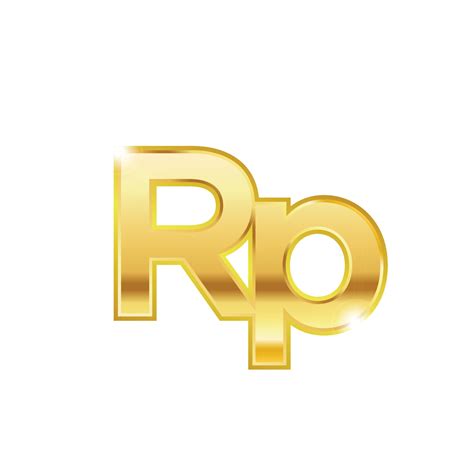 Golden Rupiah symbol isolated web vector icon. Rupiah trendy 3d style vector icon 10663507 ...