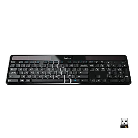 Logitech K750 Wireless Solar Keyboard Black 920 002912 - Office Depot