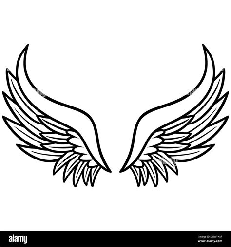 Angel With Wings Black and White Stock Photos & Images - Alamy