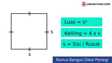 Rumus Perhitungan Luas Dan Keliling Persegi: Cara Mudah Menghitung ...