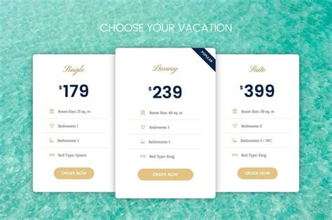 10 Unique Pricing Table Examples for WordPress Using Elementor