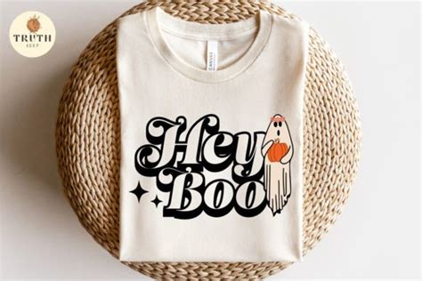 Hey Boo Ghost Svg, Halloween Boho Svg Graphic by TRUTHkeep · Creative ...