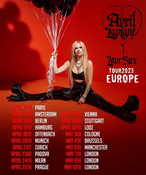 Avril Lavigne - Love Sux Tour 2023 - 03 May 2023 - Palladium Köln - Event/Gig details & tickets ...