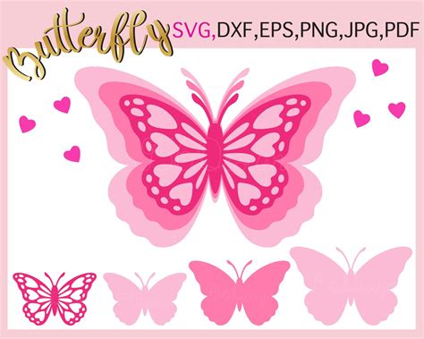 Butterfly SVG 3D Butterfly SVG Butterfly Cut Template Layer - Etsy