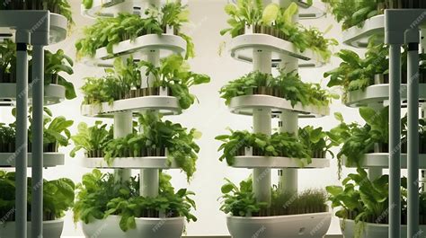 Premium AI Image | Modern smart vertical farming technology for growing farm