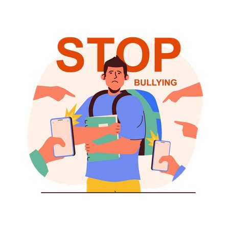 Best Bullying Illustration download in PNG & Vector format