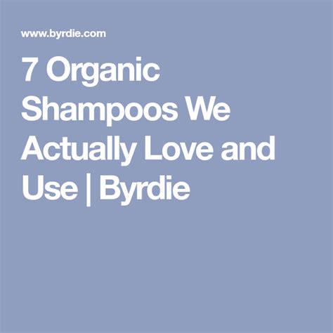 The 14 Best Natural Shampoos of 2023 for All Hair Types | Organic shampoo, Natural shampoo ...