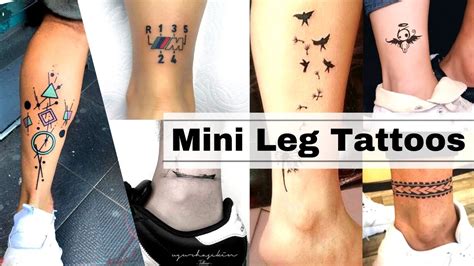 Leg mini tattoos | Small tattoo designs for men | Leg tattoo design ...