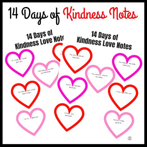 Kindness Notes for Valentine's Day - Coffee and Carpool: Intentionally ...