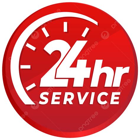 24 Hour Emergency Service Label Design Vector, 24 Hour Service Logo, 24 ...