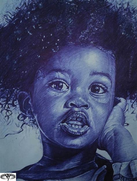 African Girl Ballpoint Pen Art, Face Photography, African Girl ...