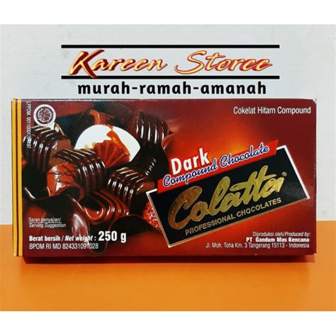 Jual Coklat Colatta dark compound | Coklat batang merk Colatta kemasan 250g | Shopee Indonesia