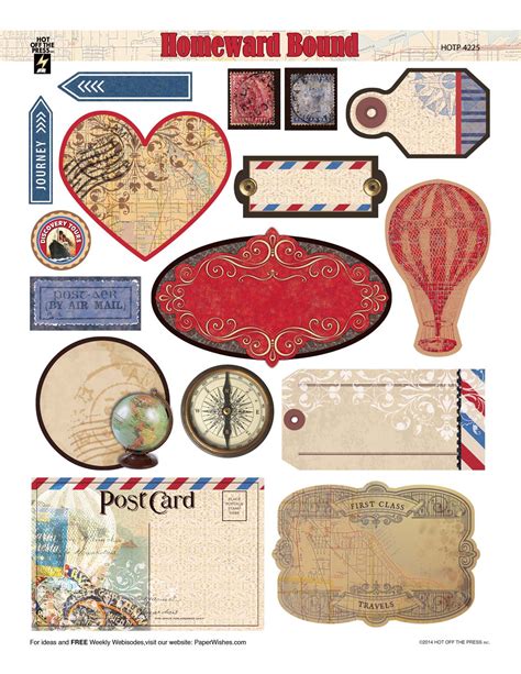 Pin by Linda Sutton on Tags and Stickers | Scrapbook stickers printable, Vintage scrapbook ...