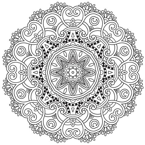 Mandala inspired by the beauty of spring - Difficult Mandalas (for adults)