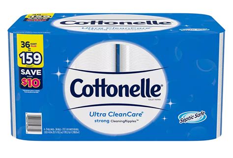 Cottonelle Ultra Clean Care 315 1Ply Sheet, 36 ct — Goisco.com