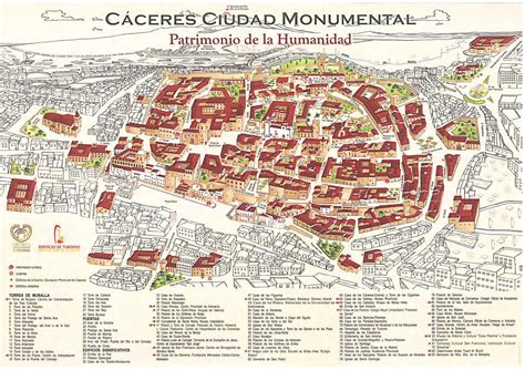 PLANO CIUDAD MONUMENTAL DE CACERES by LA GUIA DE CACERES LA GUIA DE CACERES - Issuu