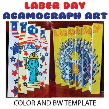 Labor Day Activities Crafts Agamographs Coloring Pages Pattern Art Poster