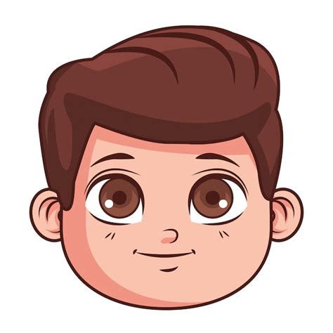 Premium Vector | Cute boy face cartoon