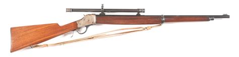 (C) WINCHESTER HIGH WALL WINDER MUSKET SINGLE SHOT RIFLE WITH A5 SCOPE (#1446) on Jul 12, 2022 ...