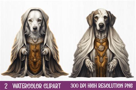 Halloween Ghost Dog Clipart Graphic by CraftArt · Creative Fabrica