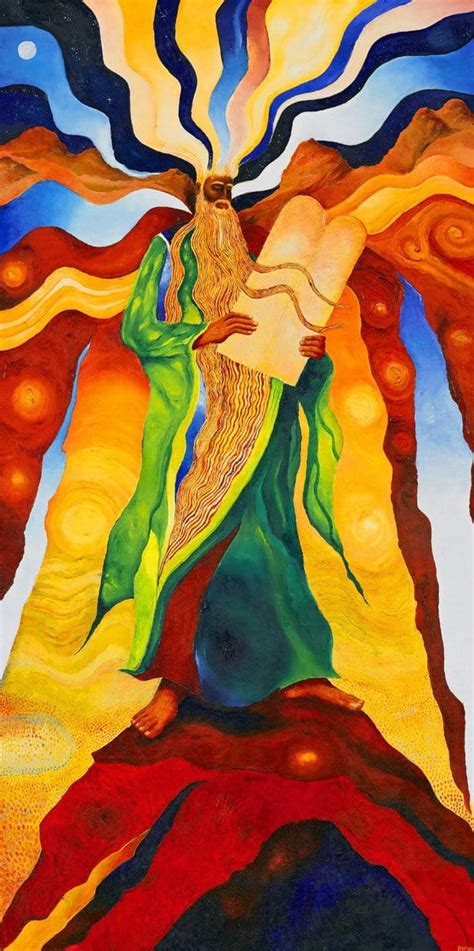 Contemporary Biblical Art - Moses and the Fire of Sinai