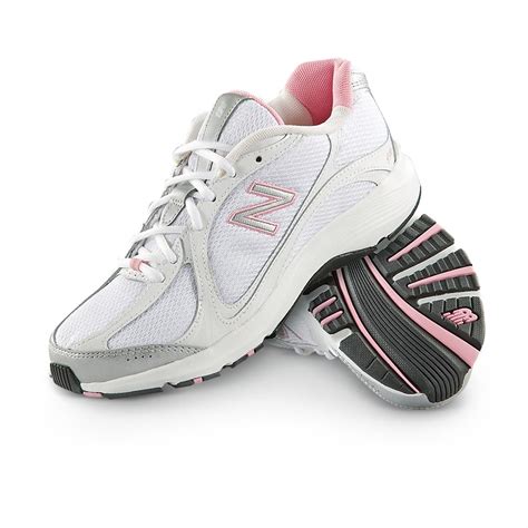 Women's New Balance 496 Walking Shoes, White / Gray / Pink - 597382, Running Shoes & Sneakers at ...