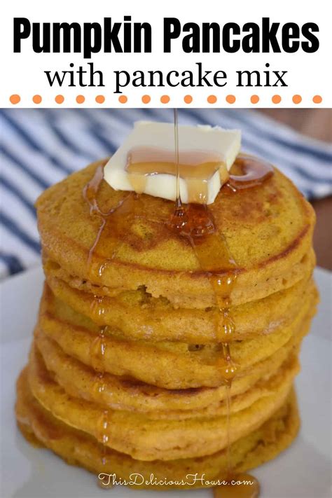 Pumpkin Pancakes with Pancake Mix (Easy Recipe) - This Delicious House