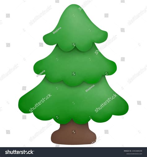 Cute Christmas Tree Cartoon Drawing Stock Illustration 2341686209 | Shutterstock