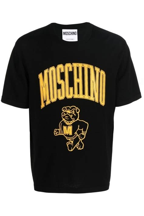 Moschino Logo-Print T-Shirt 0733 7045 - Black - Ariano Boutique ...