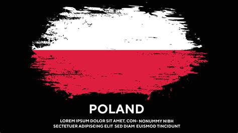 Poland colorful grunge texture flag design vector 11752112 Vector Art ...