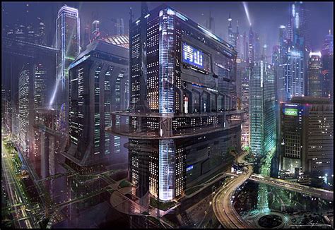 Scifi City, Cyberpunk City, Arte Cyberpunk, Future City, Witcher Wallpaper, Sci Fi Landscape ...