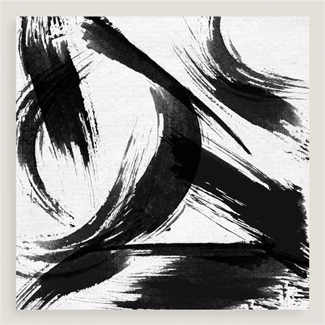 Black and White Abstract Canvas Wall Art by World Market | Abstract canvas wall art, Canvas ...