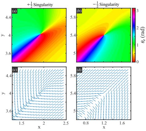 4: The two different types of singularities. (a) and (b) Angle... | Download Scientific Diagram