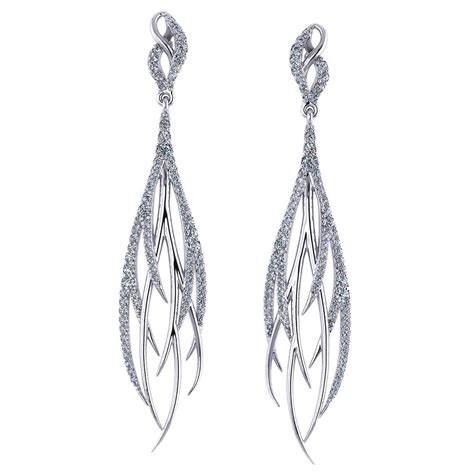 Streaming Diamond Dangle Earrings - Jewelry Designs