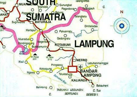 WELCOME TO LAMPUNG, THE INDONESIA TOURISM : MAP