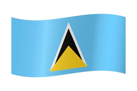 Saint Lucia flag emoji - Country flags